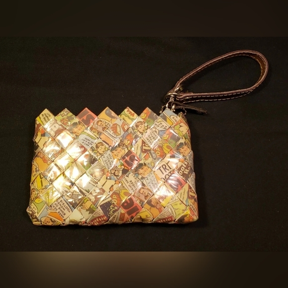 ♥️ NWOT Nahui Ollin For Tootsie Roll / Pop Owl Wrapper Clutch Purse Wristlet ♥️ - Picture 6 of 9